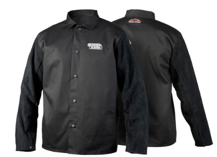 Picture of Lincoln K3106 Traditional Split Leather-Sleeved Welding Jackets