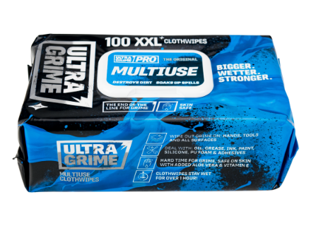 Ultragrime Pro Multiuse Wipes 100Pk