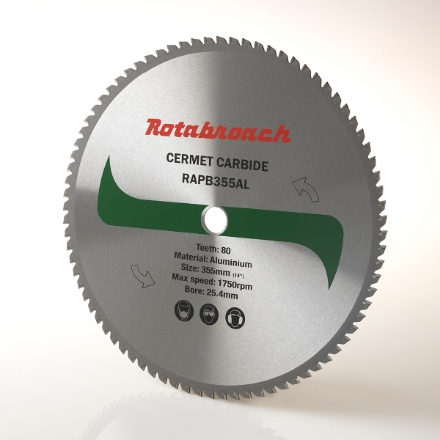 Rotabroach 355mm Cermet Carbide Dry Cutting Blades
