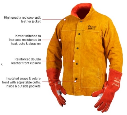 Promax Leather Welders Jacket L-3XL