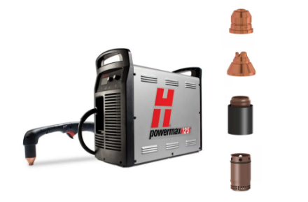 Hypertherm Powermax125 Hand Torch Plasma Cutter Package