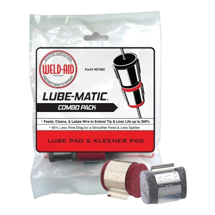 Weld-Aid Lube-Matic Black/Red Combo Wire Cleaning Pads 2pk
