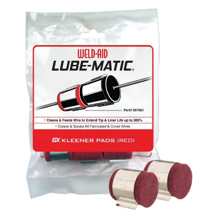 Weld-Aid Lube-Matic Kleener Red Wire Cleaning Pads